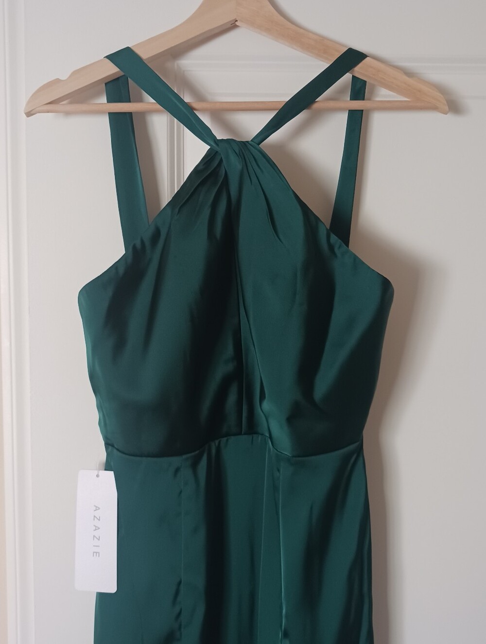 Azazie Emerald Green Dress - Picture 3 of 4